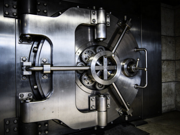 Secure high-security vault storage for physical gold and silver bullion.